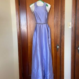 ML Monique Lhuillier Lilac Jadore Gown Sz 2